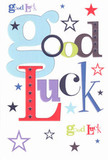 This good luck card sparkles with encouragement, its artistry channeling the warm, welcoming atmosphere found throughout Archway's tight-knit community. The phrase 'Good Luck' springs to life in an exuberant composition of oversized, pastel blue letters, interlaced with bold reds, earthy greens, and saturated purples. Each character feels intentional and personal, as if a local florist had handpicked the perfect shades to echo the area's vibrant palette seen down Junction Road. Scattered across the crisp, white surface, a playful array of stars-navy, lilac, and zesty lime-seems to dance into the skyline, reminiscent of Archway's blend of energy and promise. Beneath your fingertips, the card delivers a sensation of cool smoothness, akin to the feel of a freshly pressed envelope ready for delivery to a friend embarking on exams, a new job, or a creative project. The card radiates with fresh optimism, the same kind you'd experience from friendly banter at the market or a Flowers Archway greeting delivered with a smile. In every line, swirl, and sparkle, it offers hope and faith in the unknown, as only a heartfelt local gesture can.